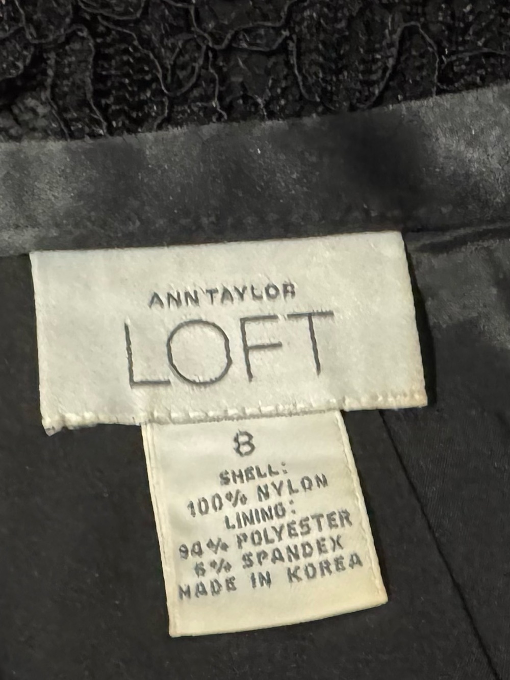 LOFT Black Lace Midi Skirt - Picture 3 of 3